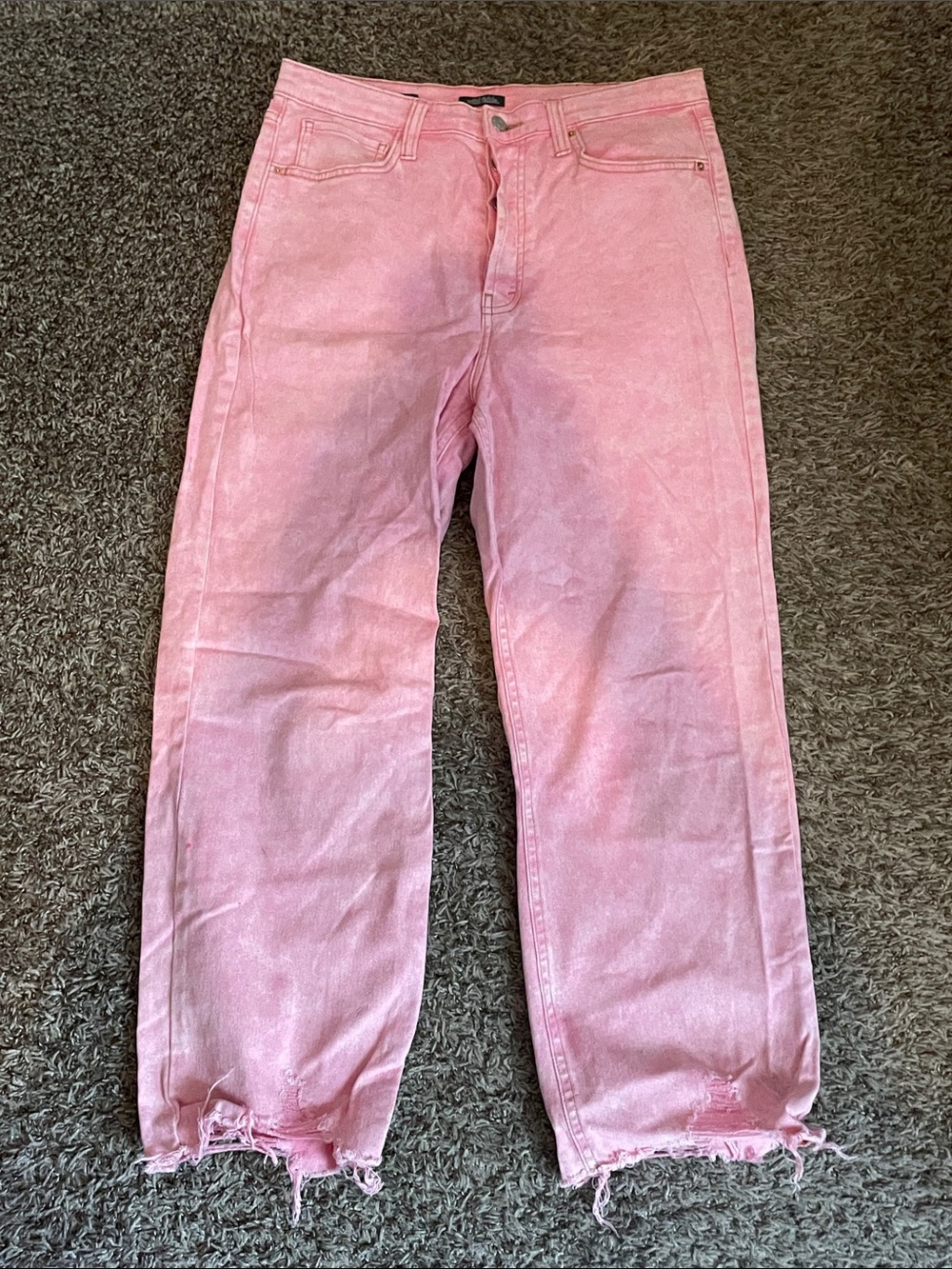 wild fable Pink Boyfriend Jeans with Frayed Hem